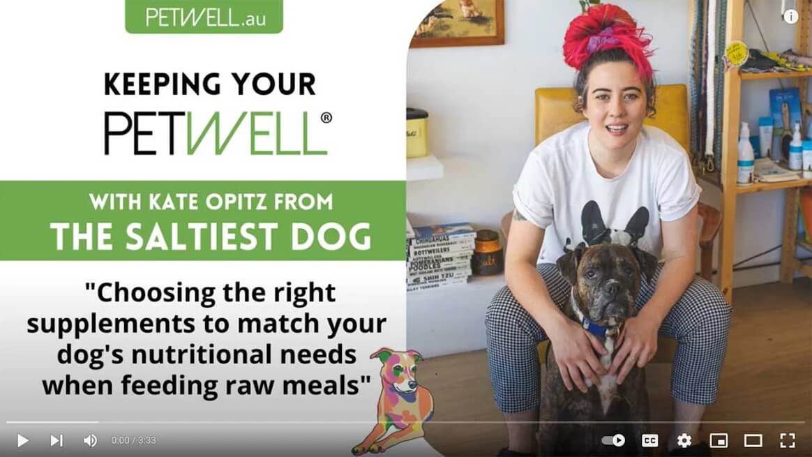 Resource video - choosing the right supplement to match your dogs needs